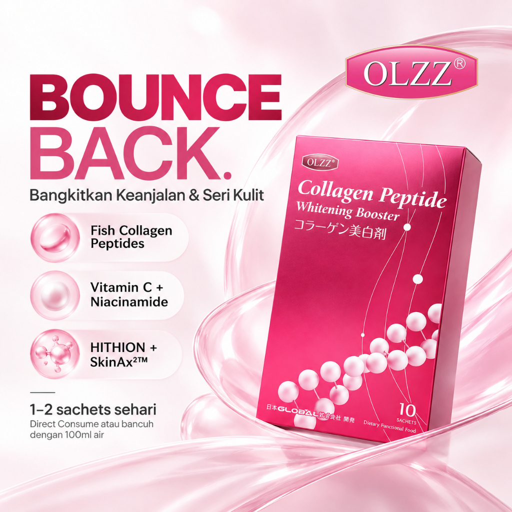 OLZZ Collagen Peptide Whitening Booster Fish Collagen + Vitamin C ...