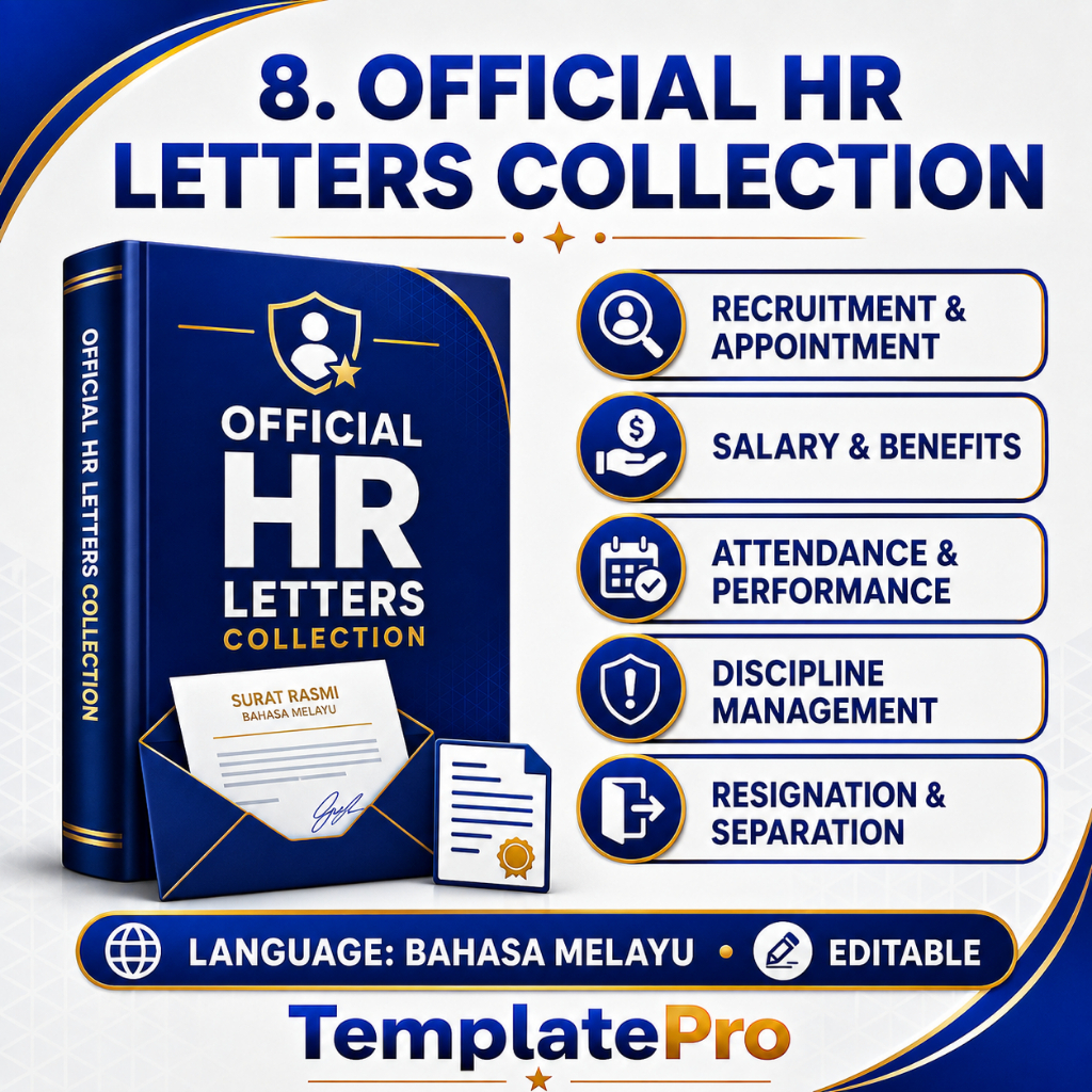399 Template Surat-Surat HR Lengkap 2026 | BM & English | PDF & Word ...