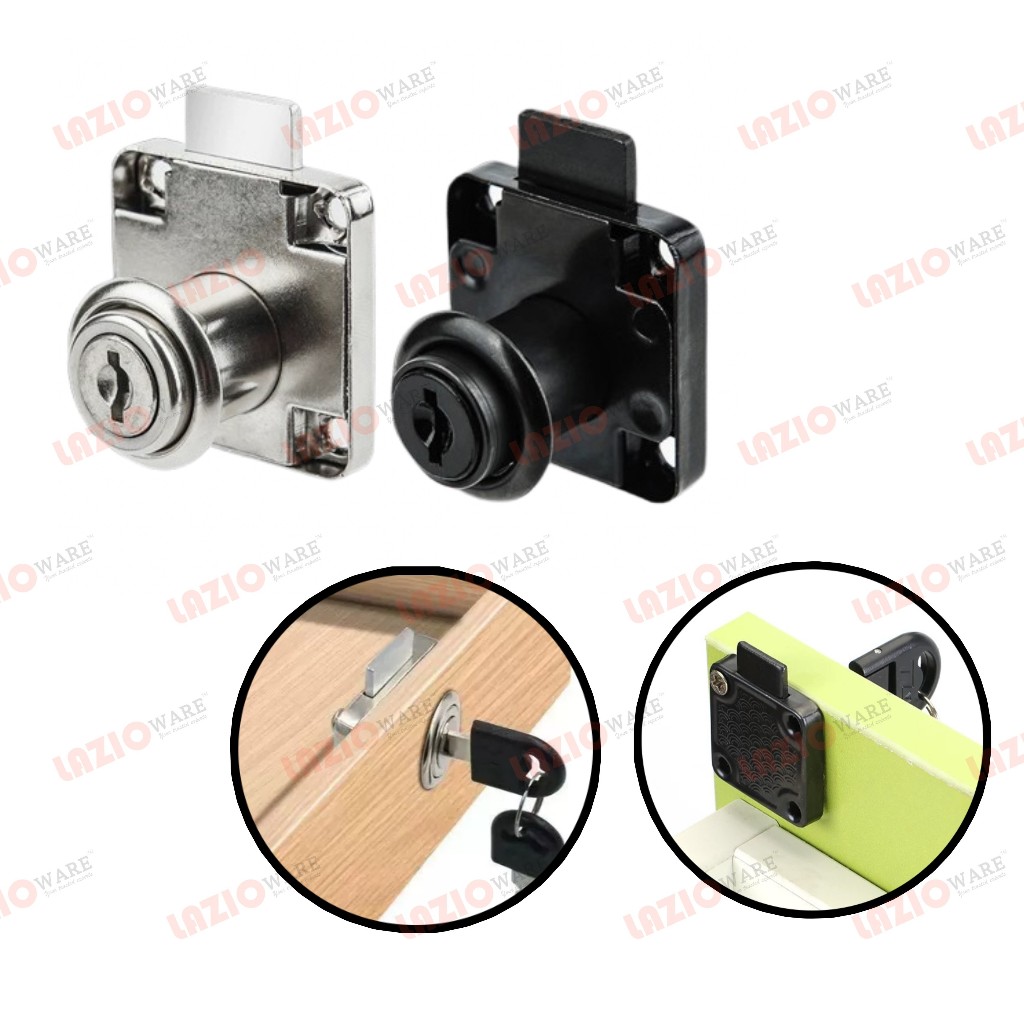 Metal square cabinet drawer furniture lock desk with key | Shopee Malaysia