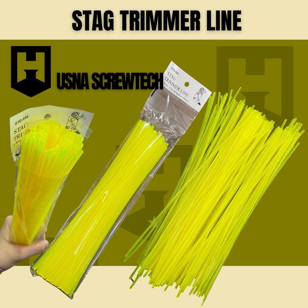 Tali Mesin Rumput STAG Trimmer Line (200g) 2.8mm × 30cm 12” – Tali ...