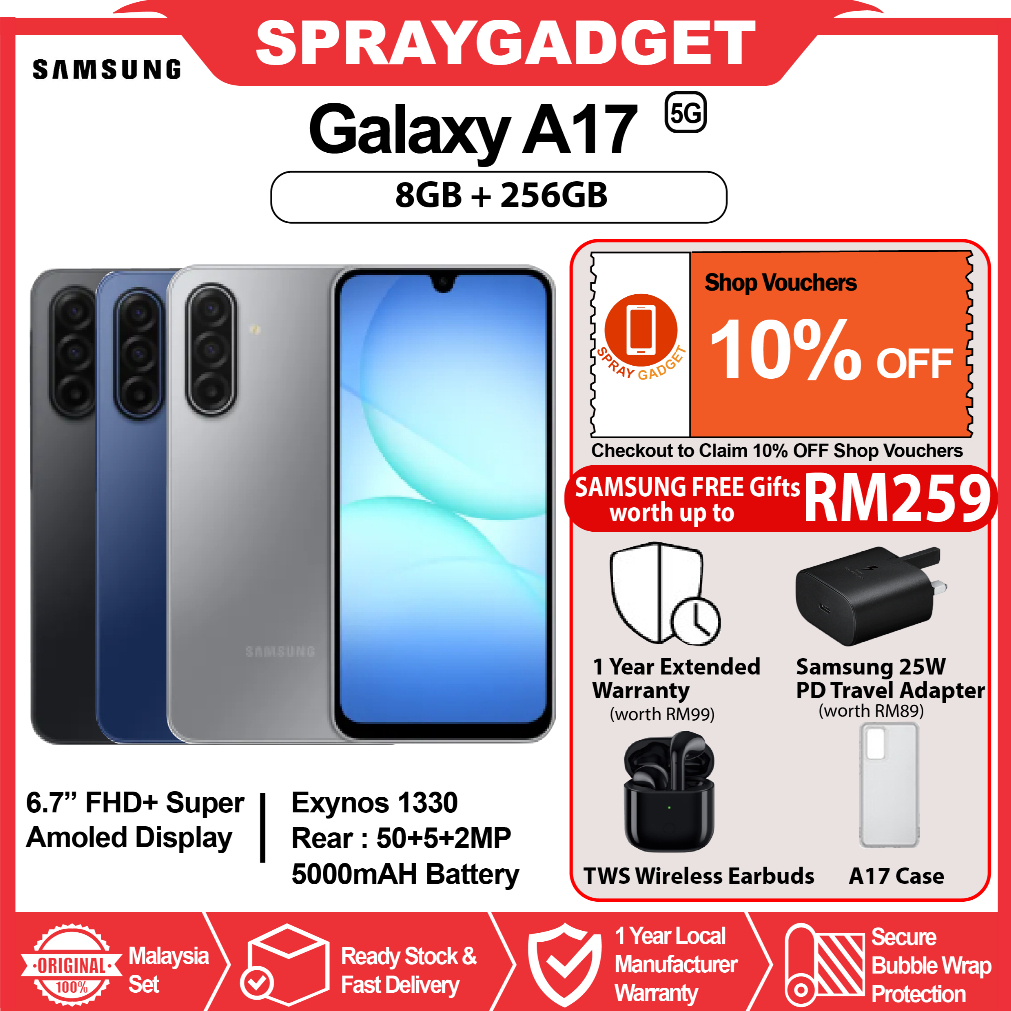 Samsung Galaxy A17 5G/LTE (8GB+256GB) 6.7" Super Amoled Display l NFC l