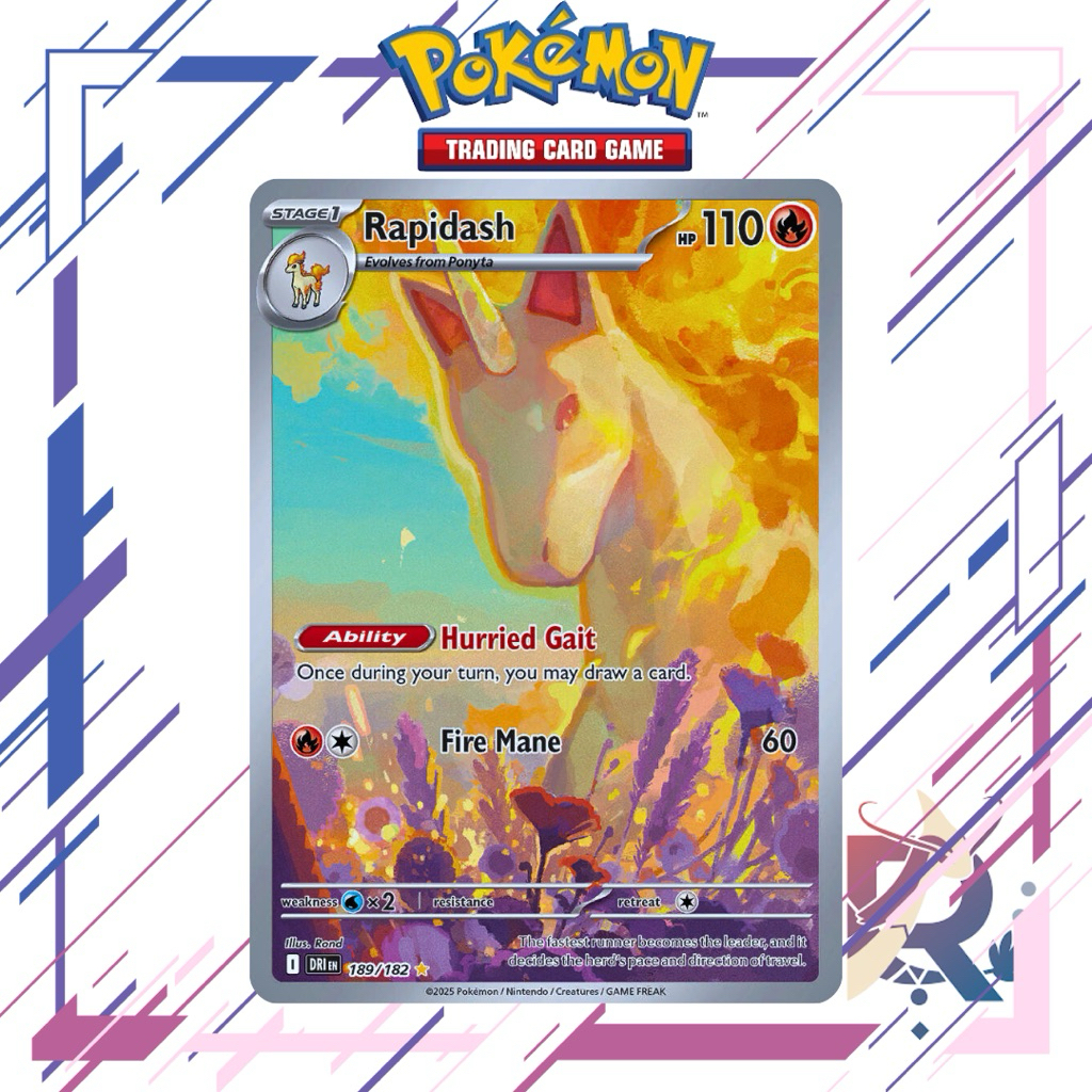 [Pokemon TCG] Rapidash - 189/182 - Illustration Rare • Scarlet & Violet ...