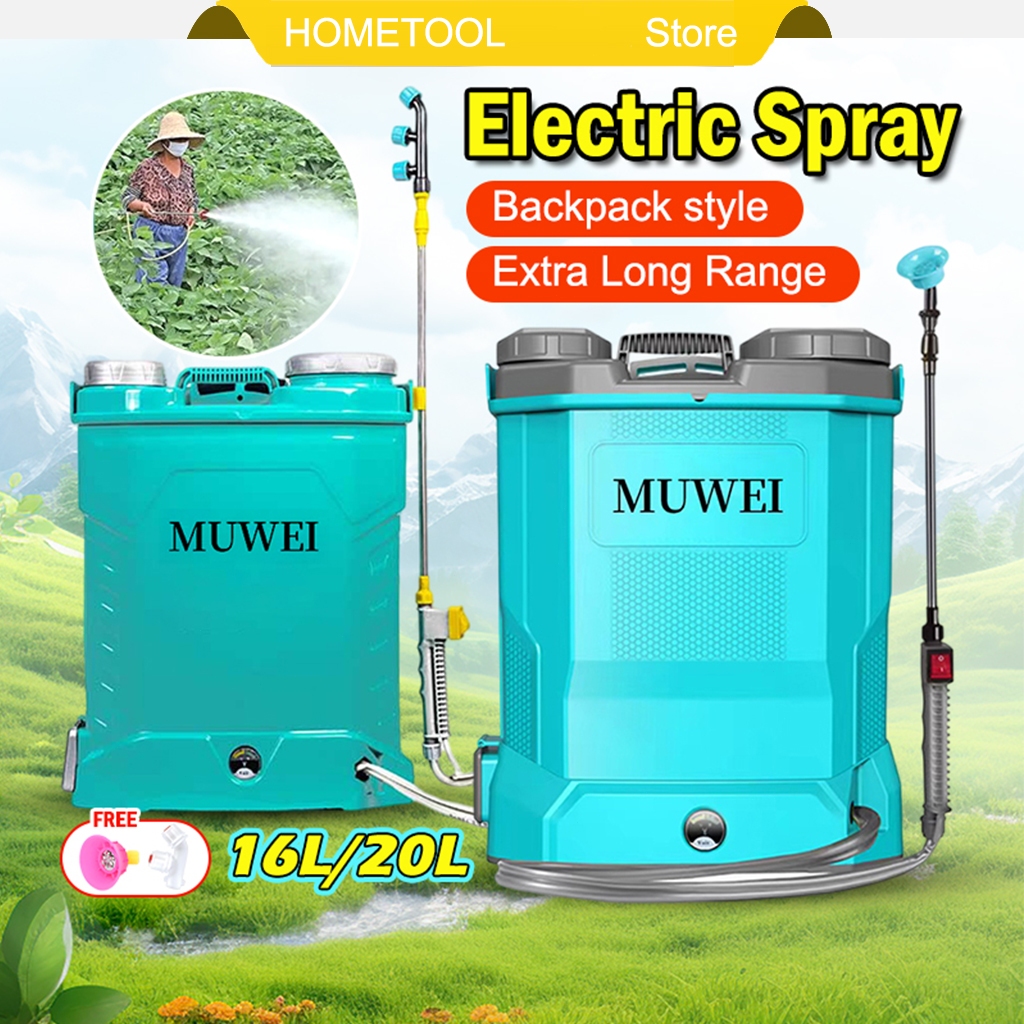 16L 20L Pam Racun Bateri Tong Racun Elektrik Pump Racun Battery Tong ...