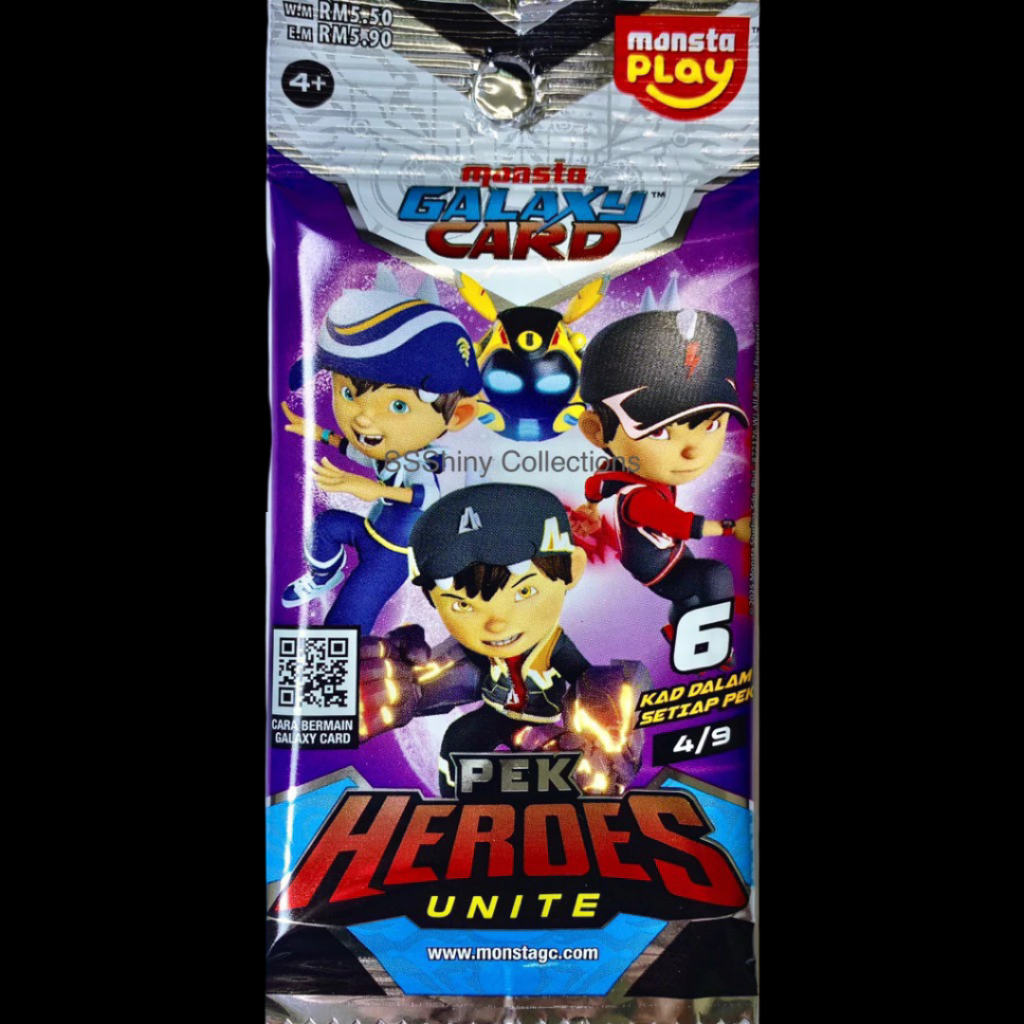 Monsta Galaxy Card SR Secret Rare Gold Card Heroes Unite Blazing
