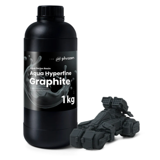 Phrozen Aqua Hyperfine Graphite Resin - [1KG][Aluminium Bottle] 3D Printer