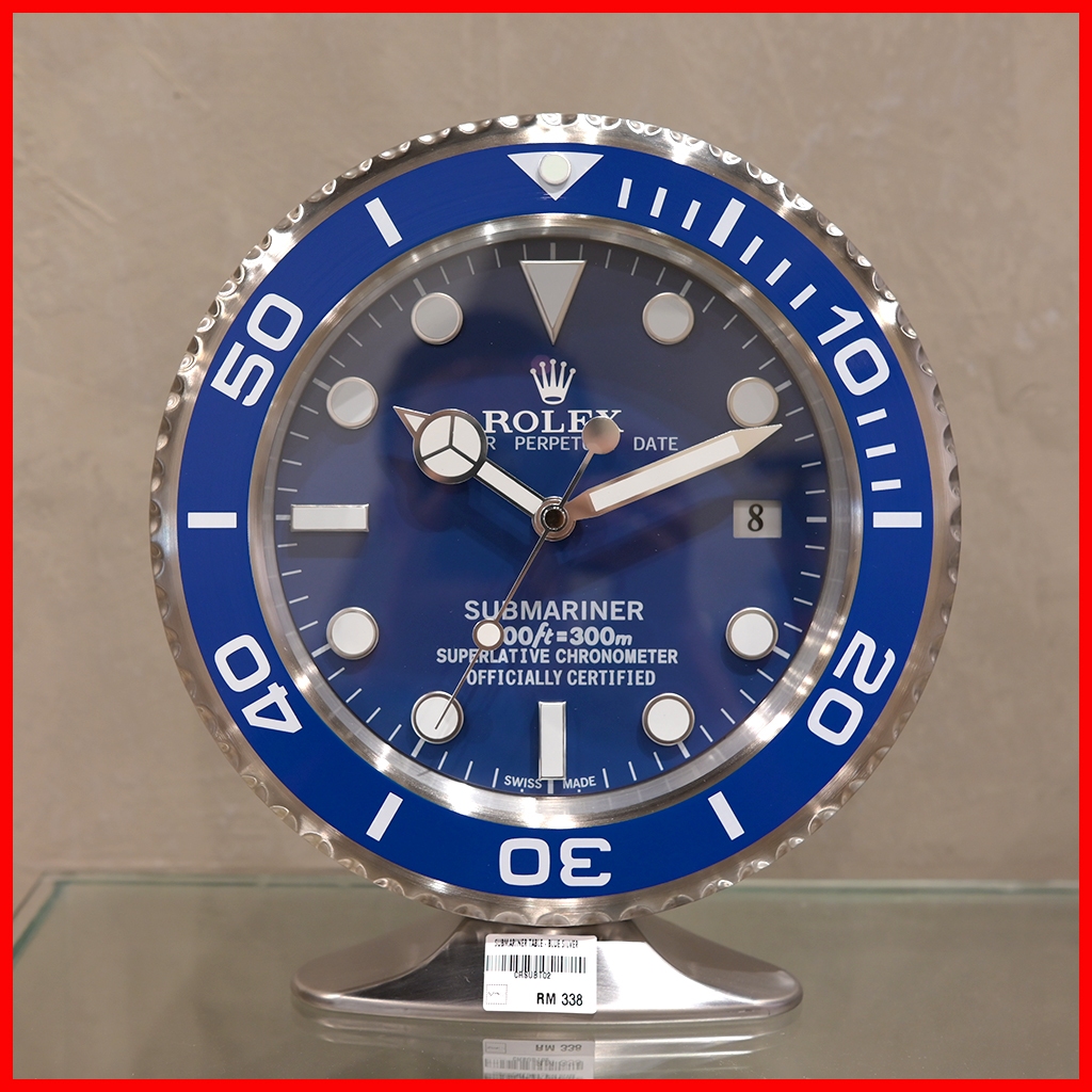 Premium S.Steel R.O.L.E.X Desktop clock | Shopee Malaysia