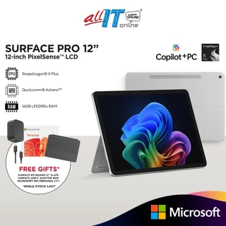 Microsoft Surface Pro 12" | Copilot+ PC | 12" LCD Touchscreen | Snapdragon® X Plus | 16GB Memory | 256GB/512GB SSD