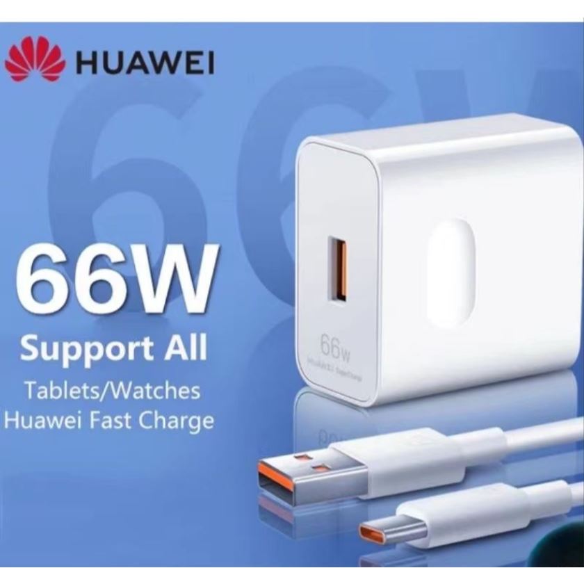【READY STOCK］HUAWEI SuperCharge 66W UK Plug 6A Type C Cable For All Huawei Phone compatible