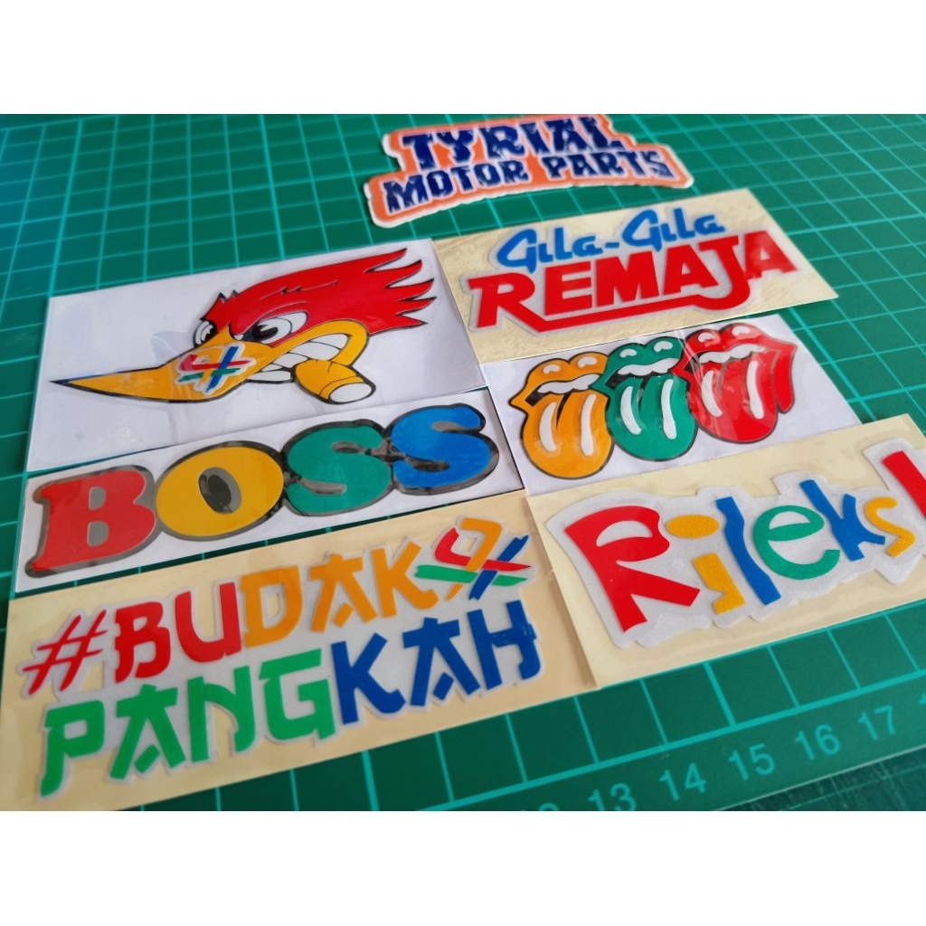 👍 STICKERS PANGKAH BENETTON BOSS GILA REMAJA RILEKS STICKER CUTTING ...
