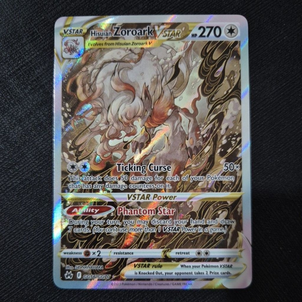 Pokemon Card TCG : Crown Zenith : Hisuian Zoroark VSTAR GG56/GG70 Ultra  Rare 100% Original Pokemon Card | Shopee Malaysia