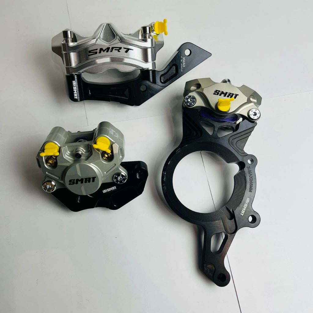 XMAX V1 V2 V3 ORIGINAL SMRT STYLEMA CHROME SLIVER 100MM SIAP BRACKET ...