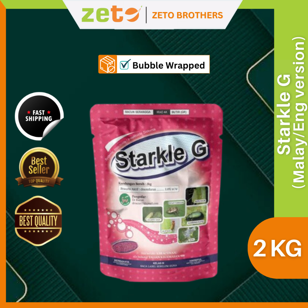 2kg Starkle G Dinotefuran 1% Racun Serangga Kawalan 16 Serangga ...