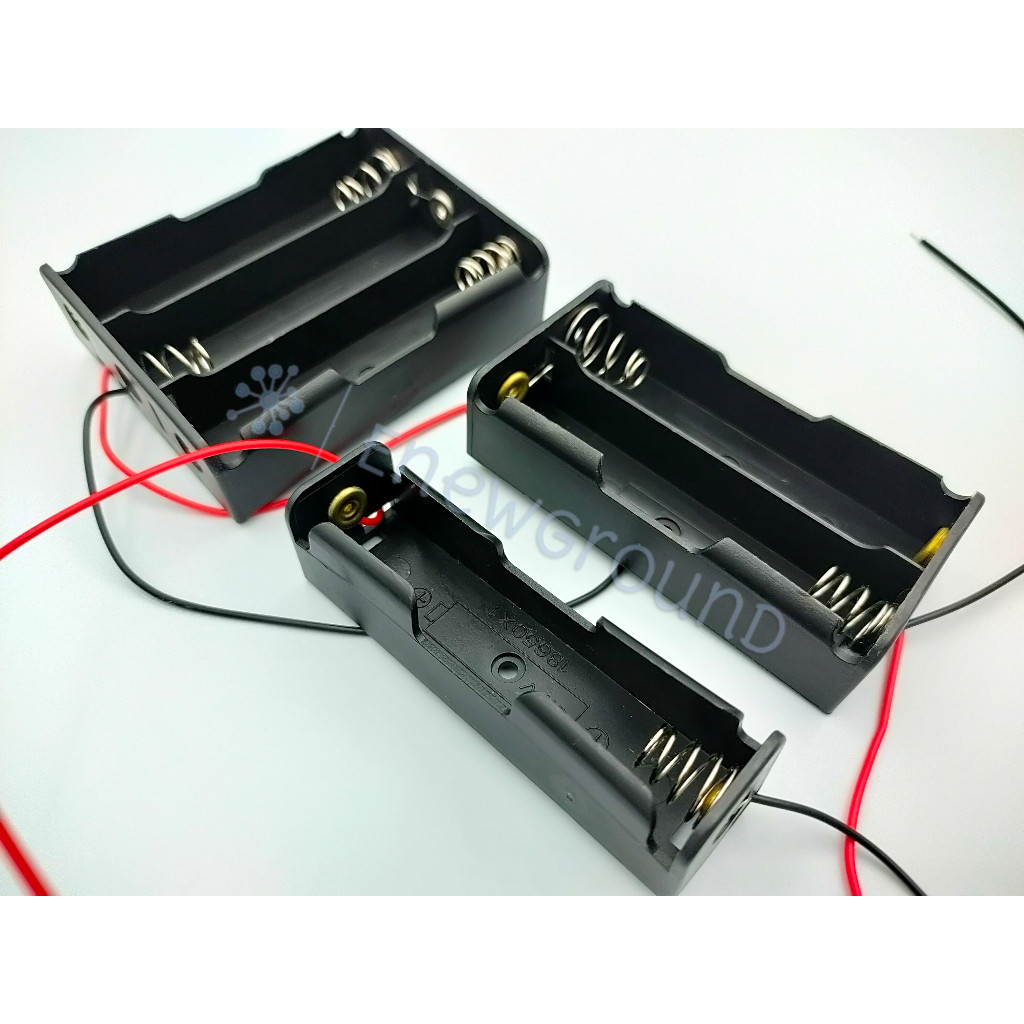 Lithium 18650 battery holder with coil spring contact (Series ...