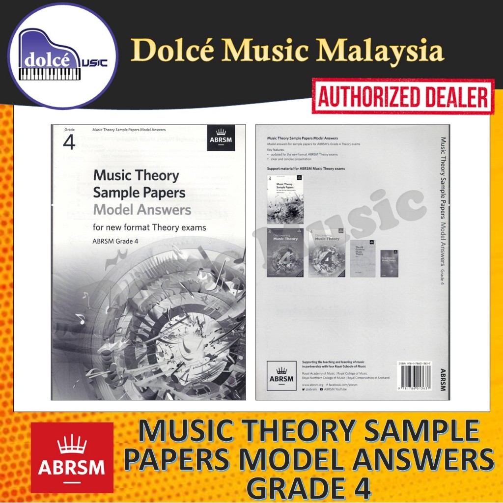 ABRSM - Music Theory Sample Papers Model Answers Grade 4 | Shopee Malaysia