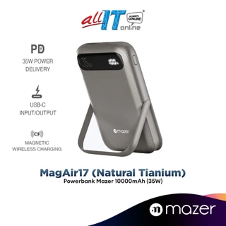 Mazer MagAir17 10,000mAh Magnetic Wireless Power Bank