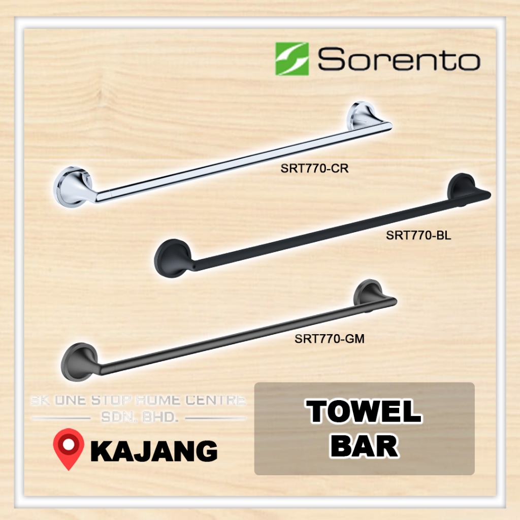 (NEW 2025) SORENTO Towel Bar 803mm / Single Towel Rack / Towel Shelf ...