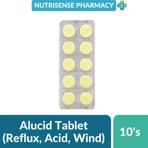 Alucid Tablet Antacid & Anti Flatulence (10's) | Shopee Malaysia