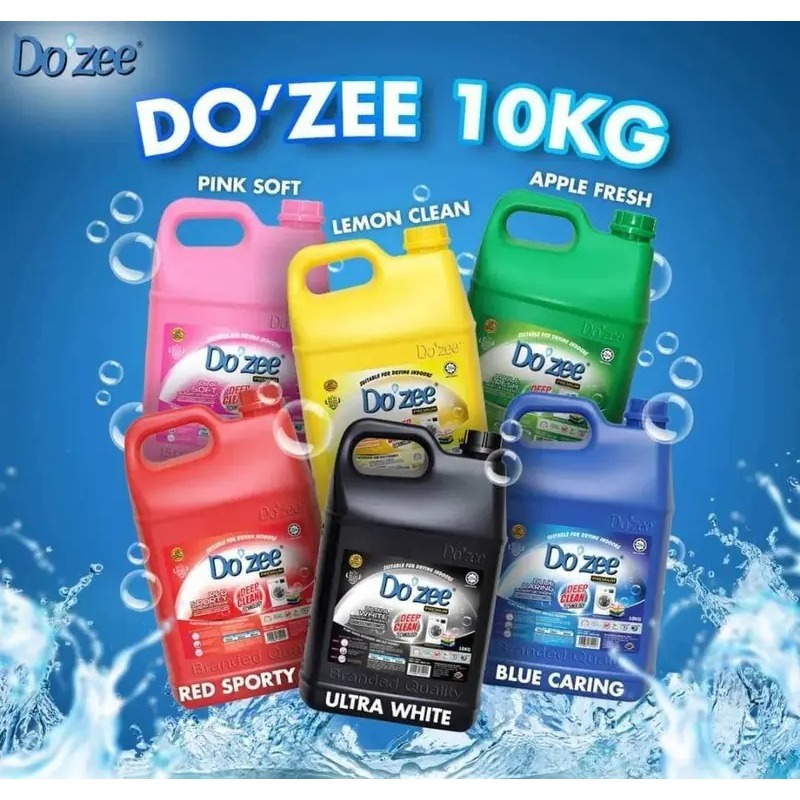DOZEE 10KG Laundry Detergent Do zee Detergent Dozee Sabun Dozee Laundry ...