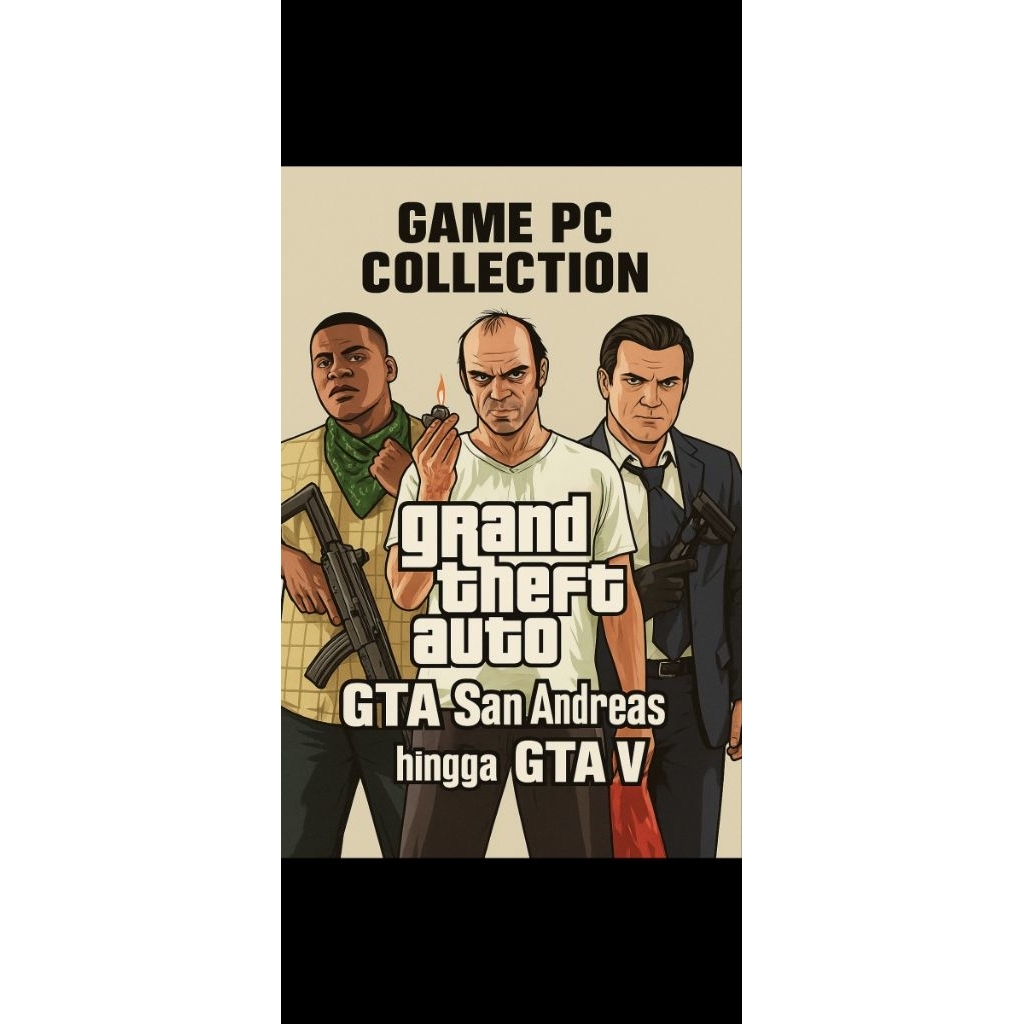 Game PC Collection GTA San Andreas hingga GTA V (Digital Download ...