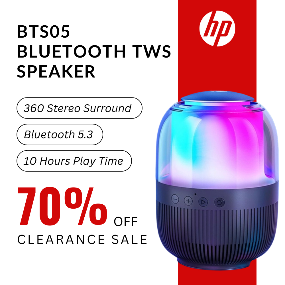 HP BTS05 Bluetooth Speaker TWS Speaker Portable Speaker Rechargeable ...