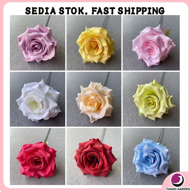9cm Simulation Roll Corner Rose Flowers for DIY Handmade Props ...