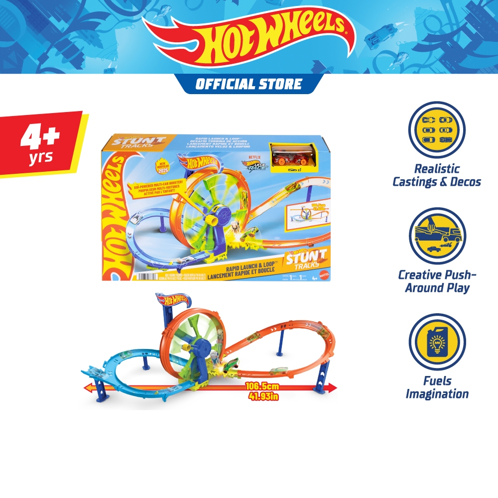 Hot Wheels Rapid Launch & Loop Playset
