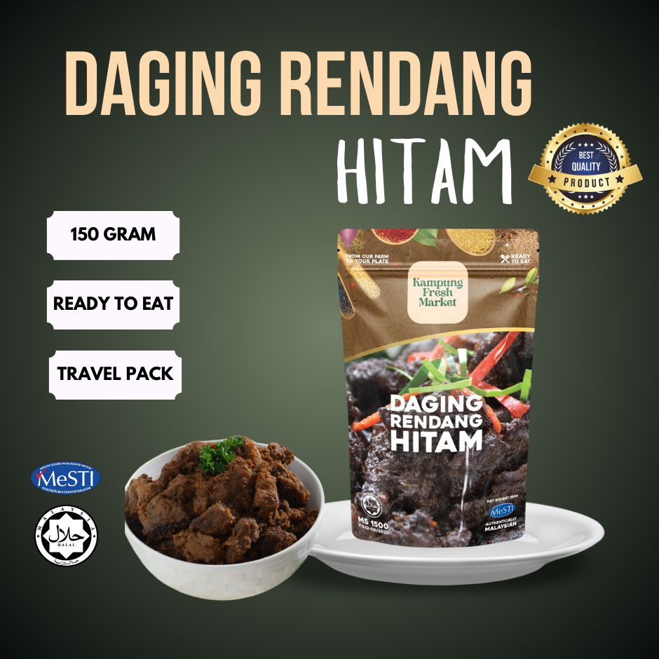 DAGING RENDANG HITAM READY TO EAT ( RTE) 150g | Shopee Malaysia