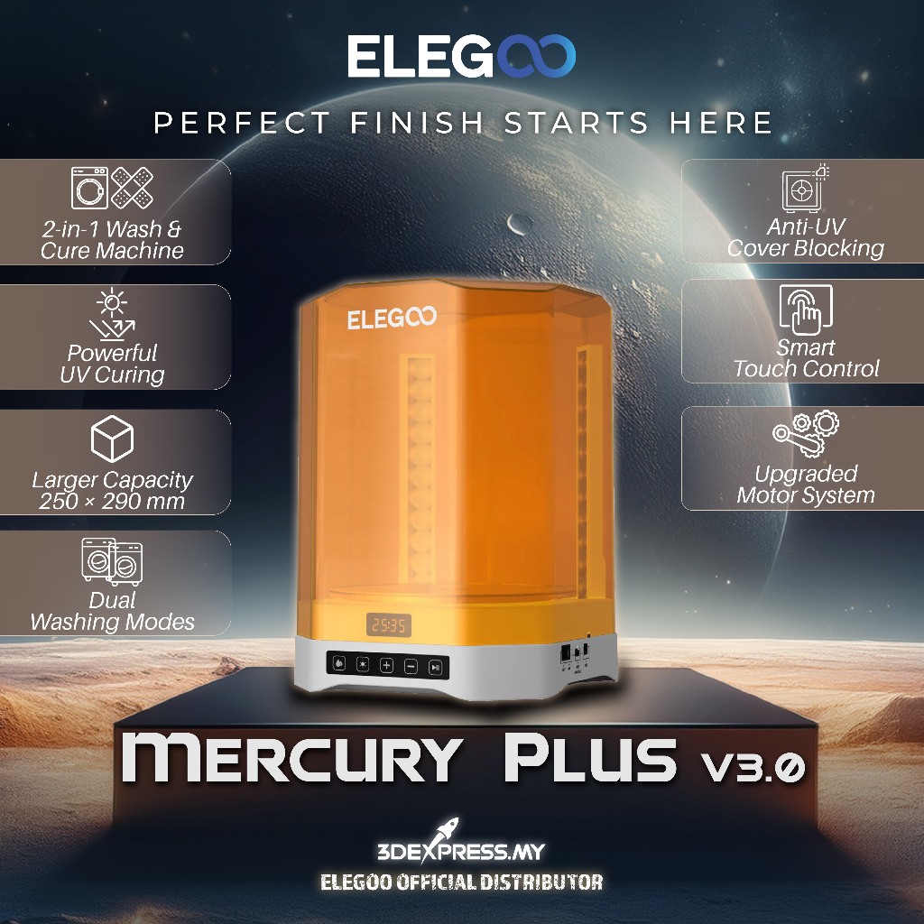 Elegoo Mercury V3.0 Plus Wash and Cure Stations 3D Printing Peripherals - [UK]