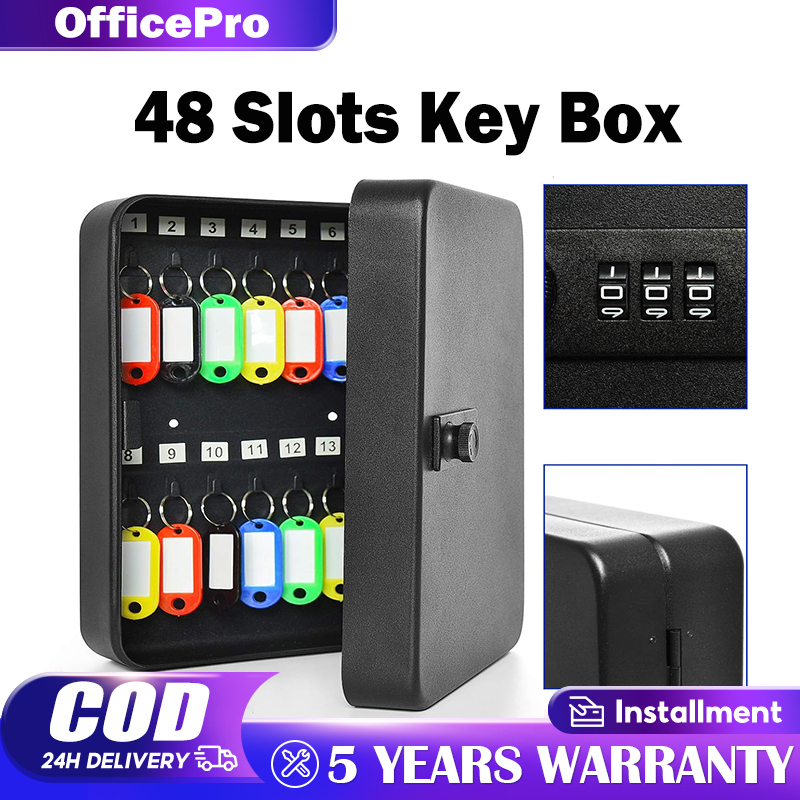 Key Box Password Lock Metal Keys Holder Safety Storage Wall Mounted ...