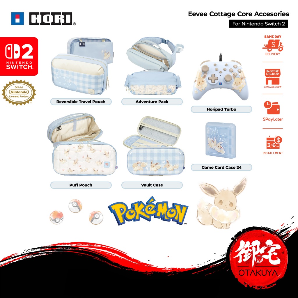 【RAYA SALE】HORI Nintendo Switch 2 Fluffy Eevee Cottage Core Accessories ...