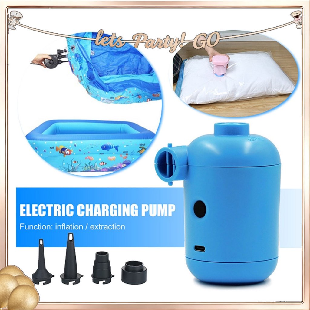 Mini Electric Air Pump USB Vacuum Pump Storage Bag Portable Camping ...