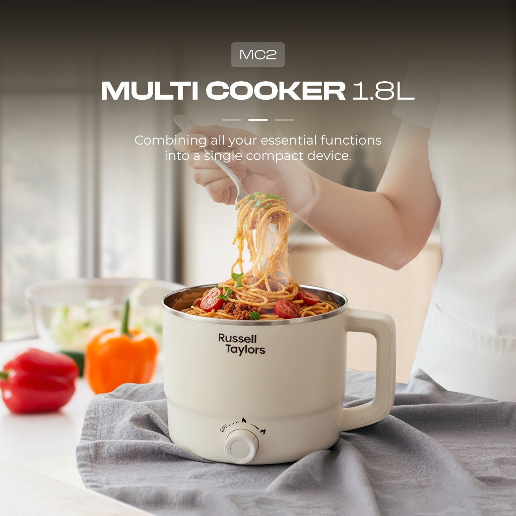 Russell Taylors Multi Cooker Stainless Steel Electric Cooker (1.8L) MC2 ...