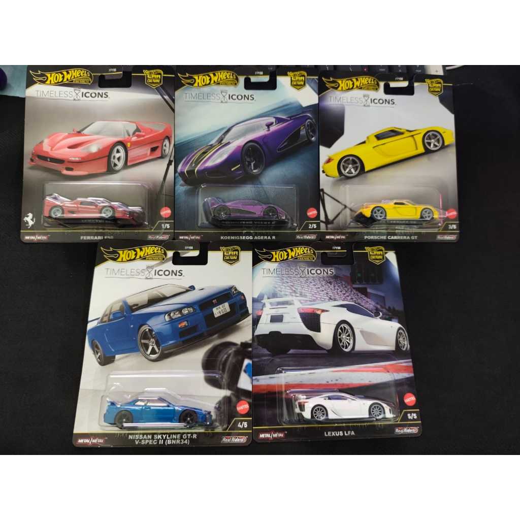 Hot Wheels FPY86 Car Culture Dash N Set of 5 (Timeless Icons) - Local ...