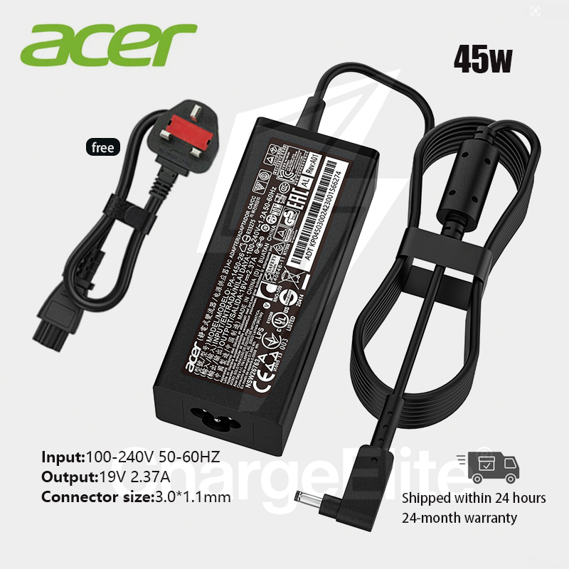 Original ACER 45W 19V2.37A Laptop Charger for Acer Travelmate P214 215 ...