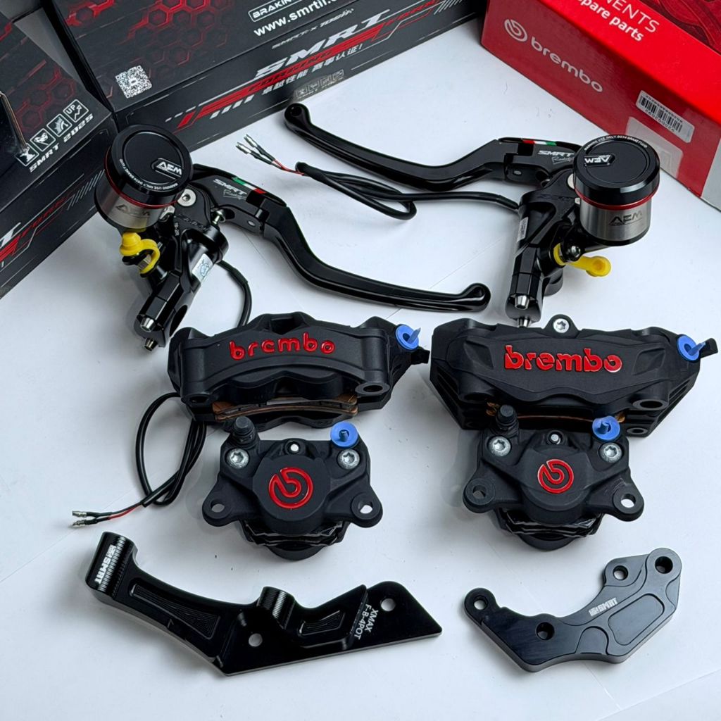 XMAX NMAX NVX ADV160 350 Y15 Y16 RR150 Set Original Brembo M3 P34 Black ...