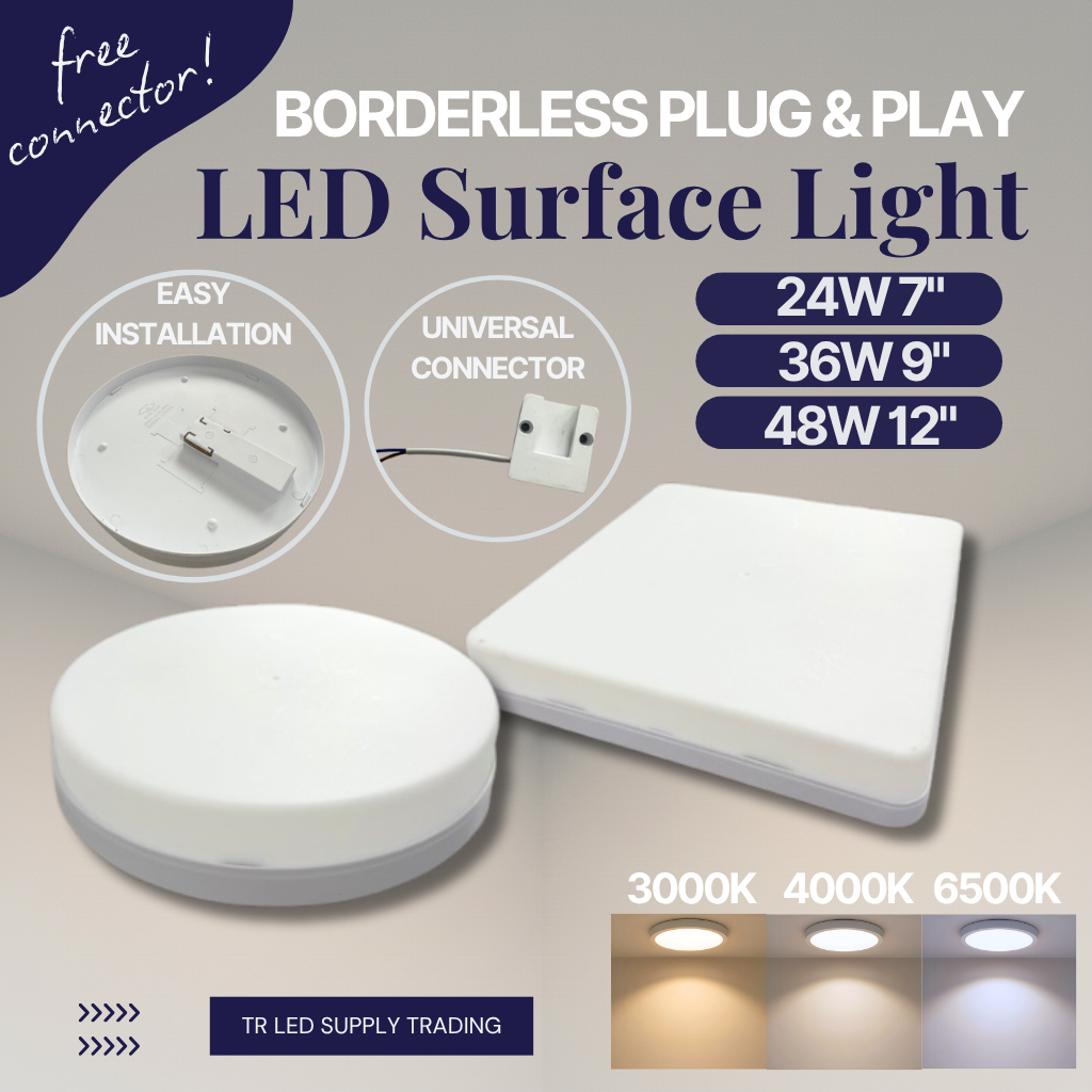 Lampu Siling LED UFO 24W / 36W / 48W | Pencahayaan Panel Terpasang ...