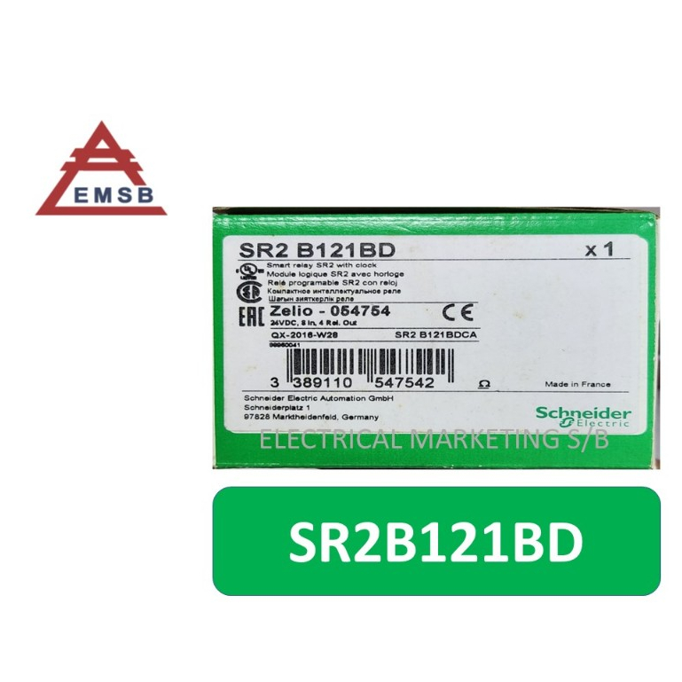 SR2B121BD Compact Smart Relay Zelio Logic - 12 I O - 24 V DC - Clock ...