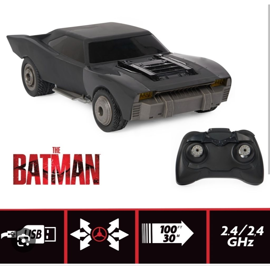 DC Comics The Batman Turbo Boost Remote Control Batmobile - Remote ...