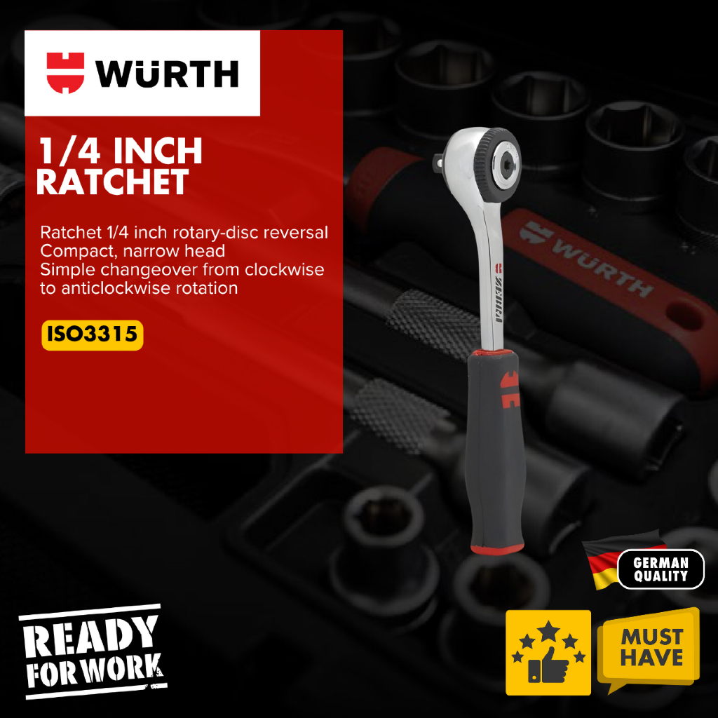 Wurth 1/4 Inch Ratchet l Sepana Ratchet l 棘轮扳手 | Shopee Malaysia