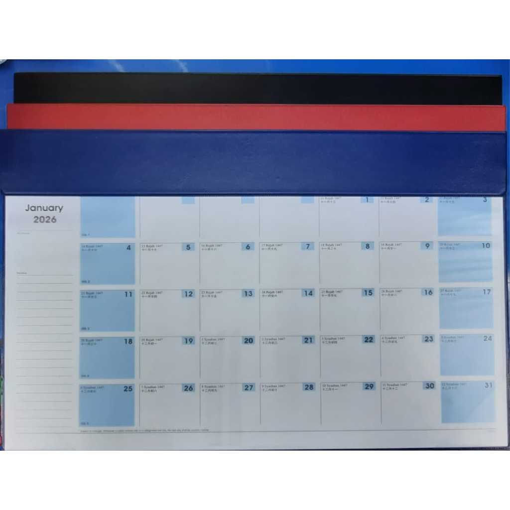 2026 TABLE PLANNER MONTHLY (PVC) | Shopee Malaysia