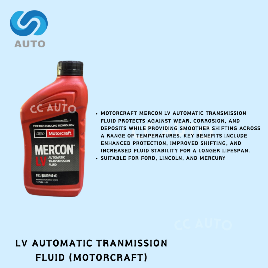 MOTORCRAFT MERCON LV FLUID, Ford, Lincoln, Ford trucks Ranger T6 ...