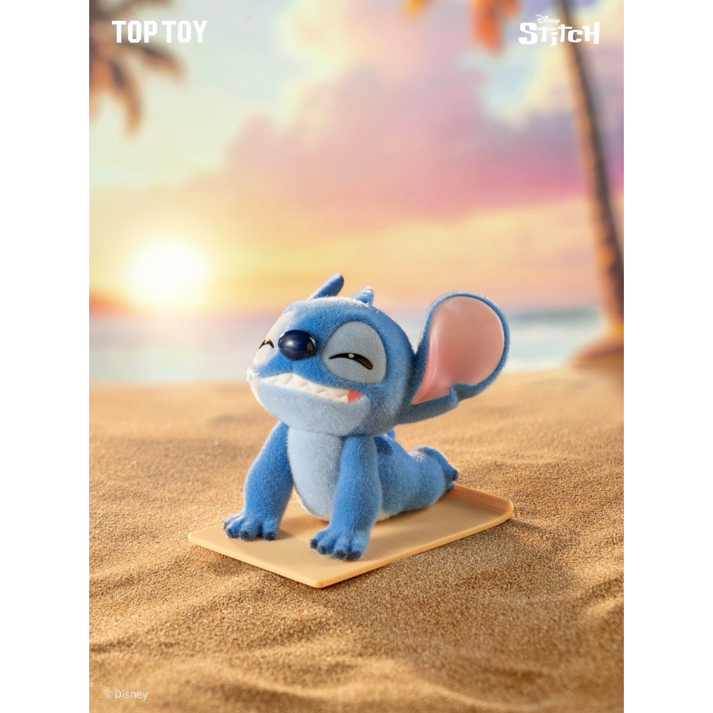 TOPTOY】Disney Stitch Energy Yoga Series Blind Box Flocked Stitch