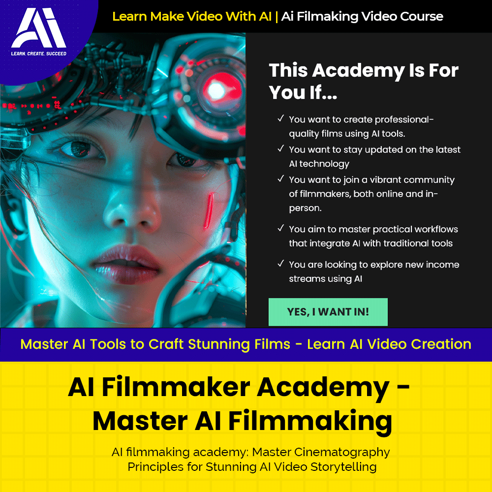 Video Course - AI Filmmaker Academy - Master AI Filmmaking | Ai Make ...