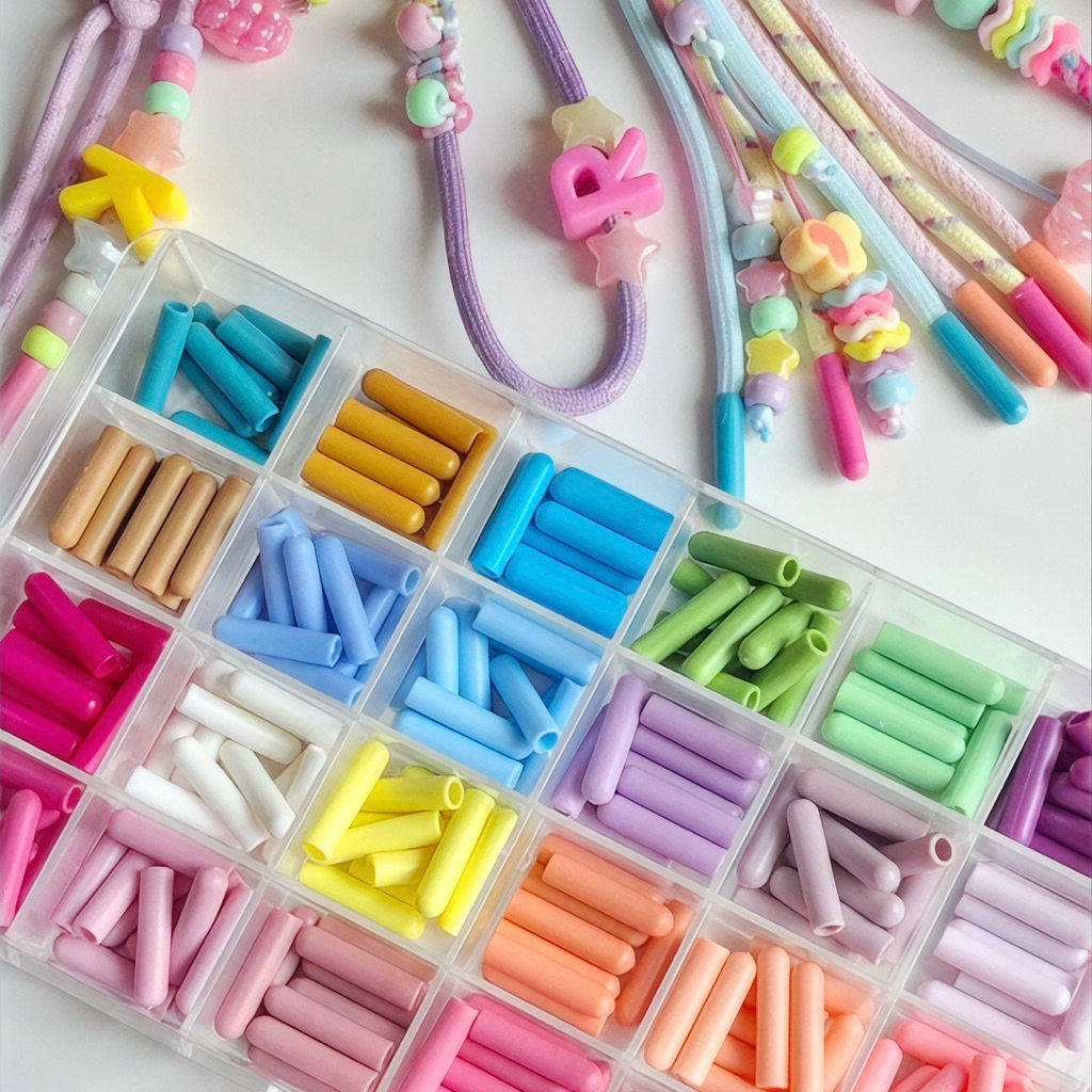 ABS Plastic Rope End Cap 28pcs / Shoelace Tip / Hoodie String Stopper ...