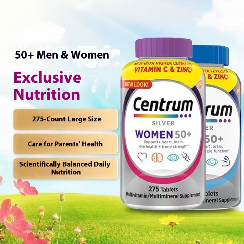 Centrum Silver Men and Women 50+ Multivitamin for adults aged 50 and ...