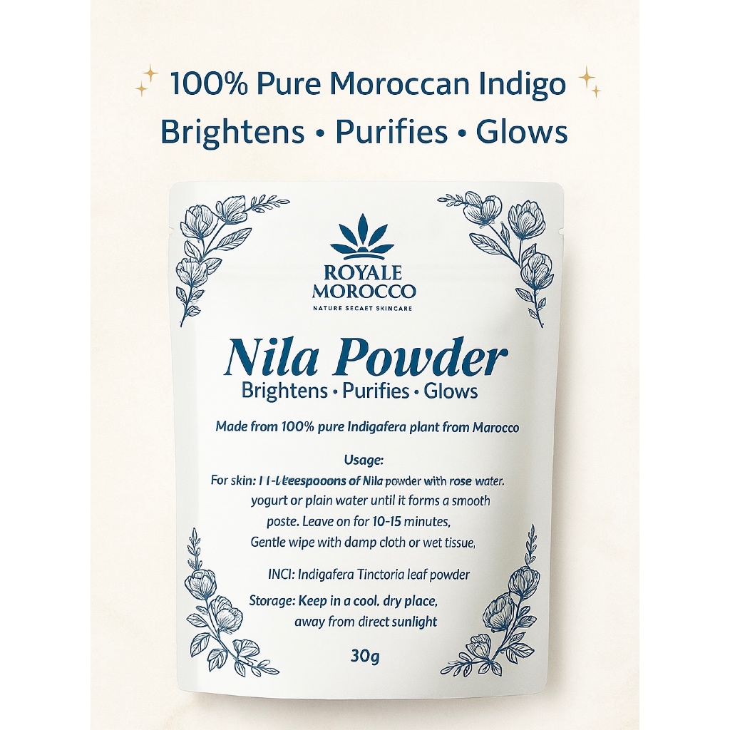 Morocco Nila Powder Authenthic Grade A for Skin Brightening Radiance ...