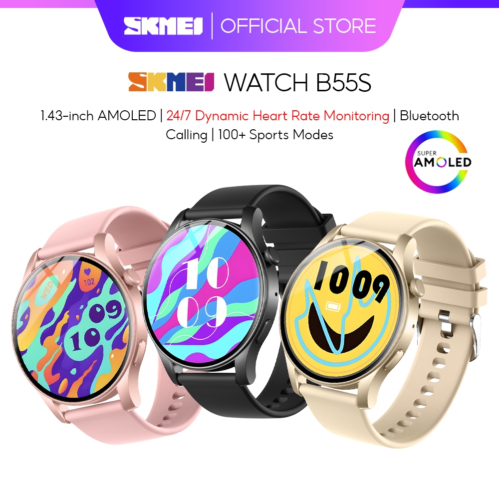 SKMEI B55S Original Smart Watch Women Couple