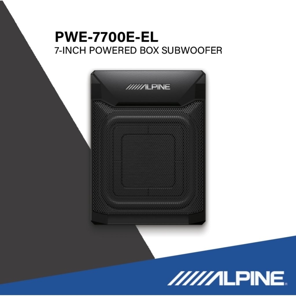 Alpine original active subwoofer PWE-7700E-EL+ bass remote control PWE ...