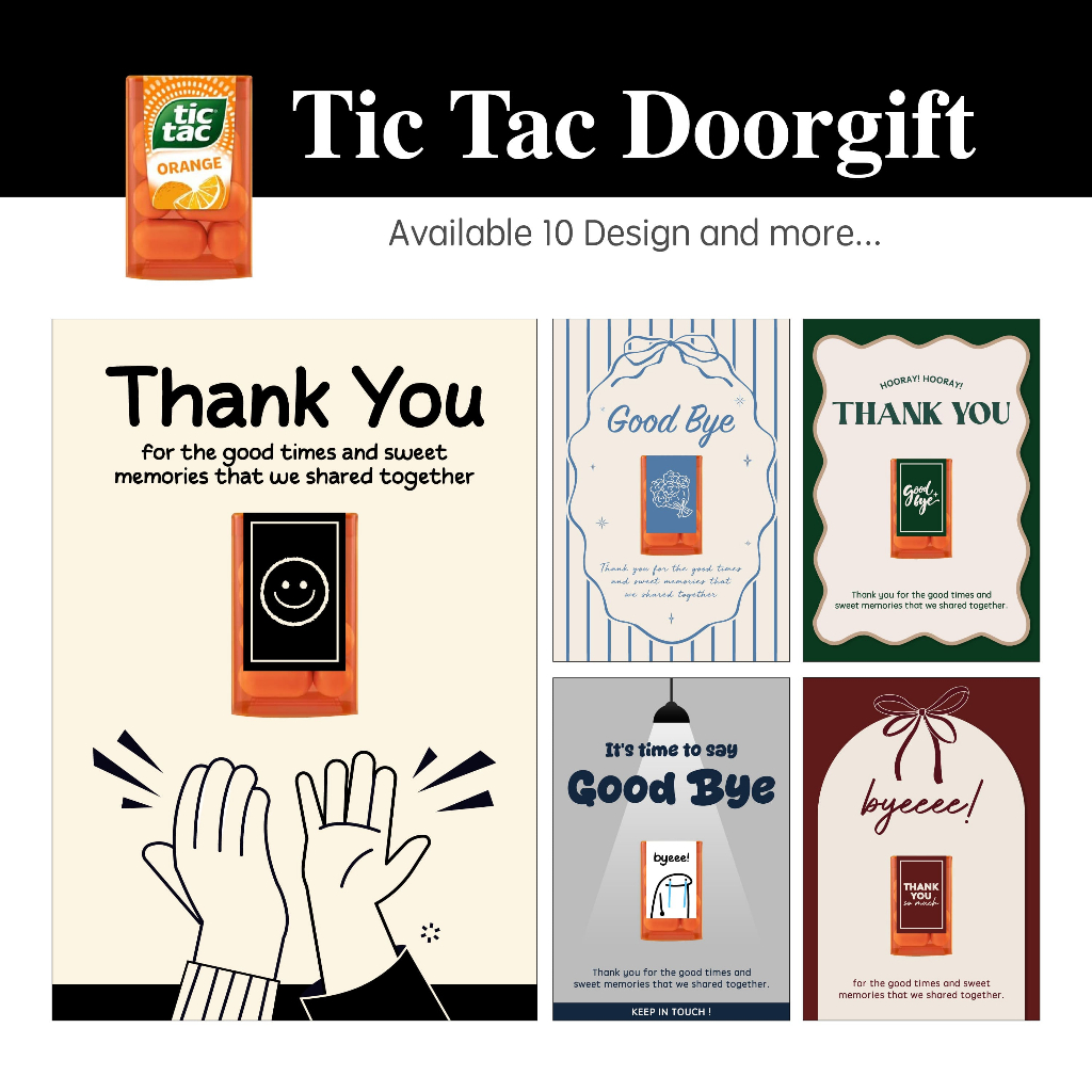 OHJOLLY 1 Pcs Mini Tic Tac Doorgift Farewell Gift For Colleague In Bulk ...