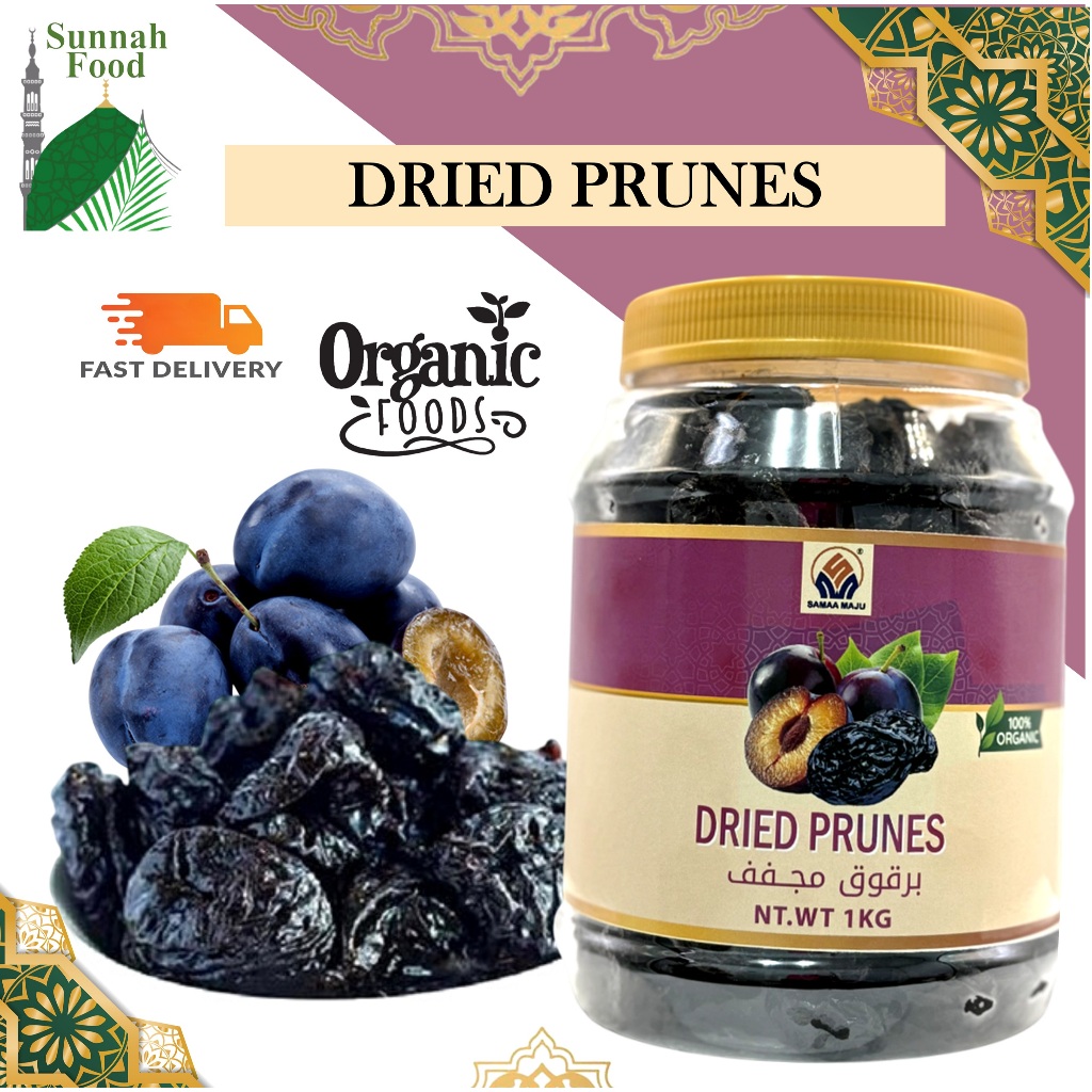 Unsweetened Dried Prunes | Seedless Prune Snack | Soft & Natural ...